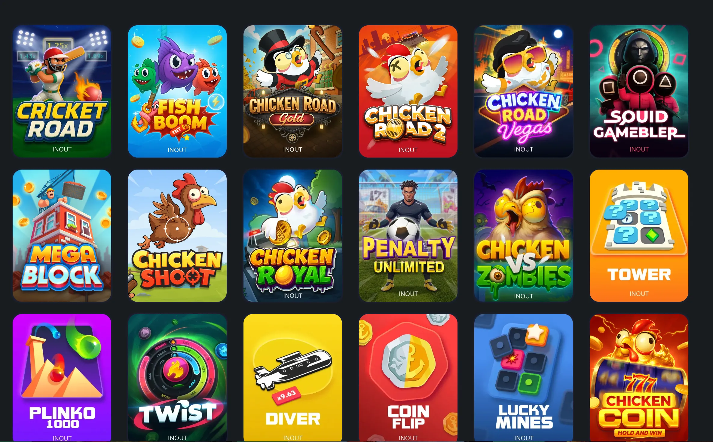 Chicken Road murgi games available at Crore Win Casino lobby.