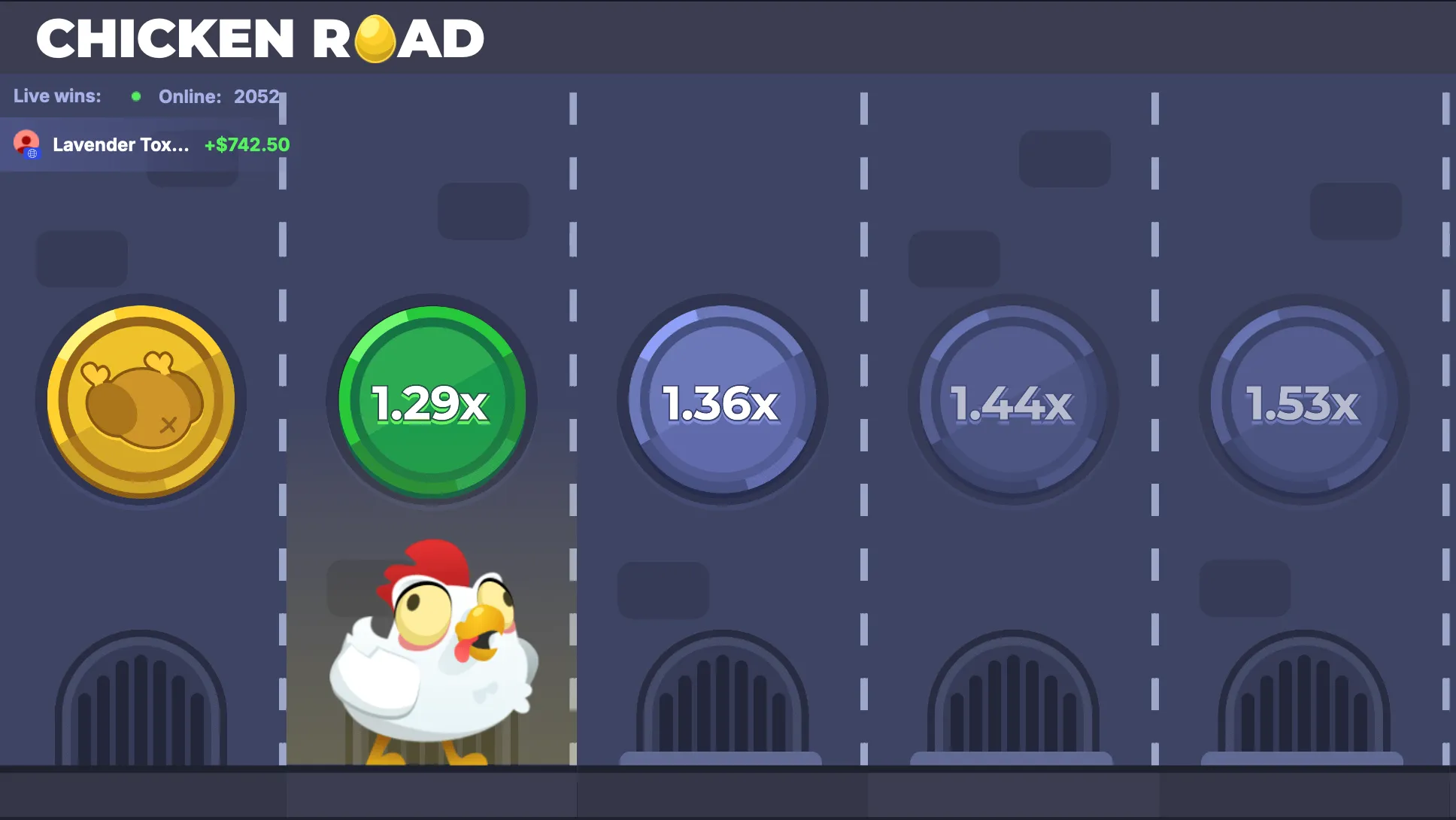 Chicken Road gameplay preview screen