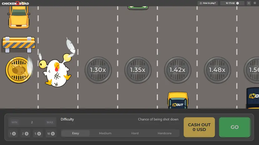 Chicken Road 2 difficulty levels Easy Medium Hard and Hardcore comparison