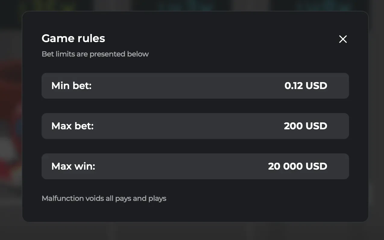 Chicken Road Race rules panel screenshot